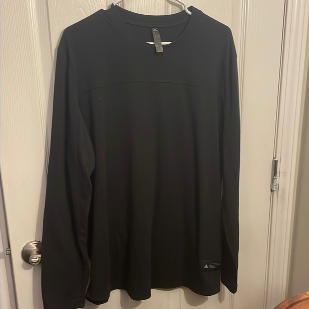 Adidas Black Long Sleeve Tee Casual Comfort